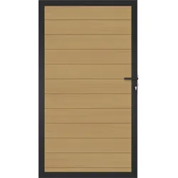 NewTechWood WPC Tor Portland UH24 - Red Cedar (Schwarz) - 100 x 180 cm