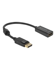 Delock Adapter DisplayPort 1.2 Stecker zu HDMI Buchse 4K Passiv schwarz Digital/Display/Video (63559)