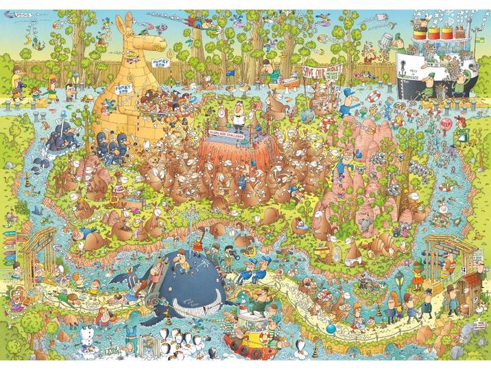 Heye - 29870 - Puzzel Australian Habitat 1000 st - Afmeting 50 x 70 cm