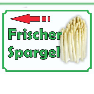 HB-Druck Verkaufsschild Schild Spargel links A3 (297x420mm)