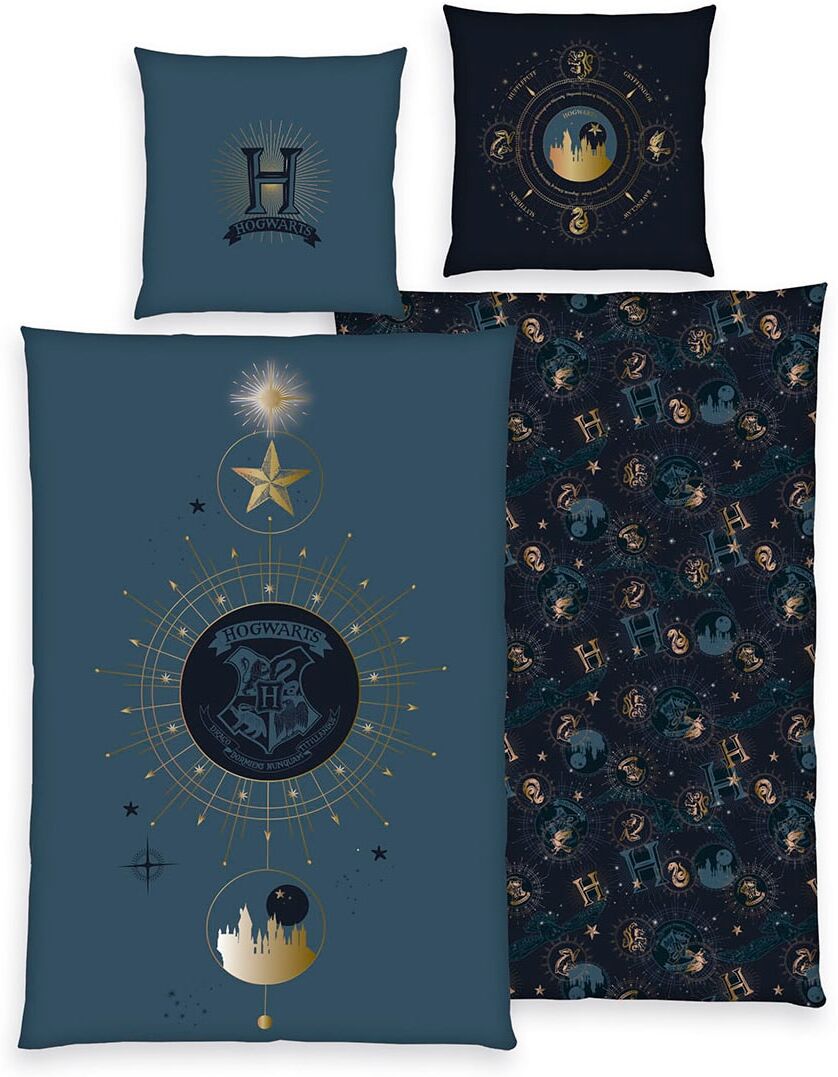 Jugendbettwäsche HARRY POTTER "Harry Potter", bunt, B/L: 135cm x 200cm, 1 Stk., 1 Stk., Linon, B/L: 80cm x 80cm, 2 Stk., Linon, Obermaterial: 100% Baumwolle, Bettwäsche, Jugendbettwäsche, mit tollem Motiv bunt B/L: 135cm x 200cm, 1 Stk., 1 Stk., Linon, B/