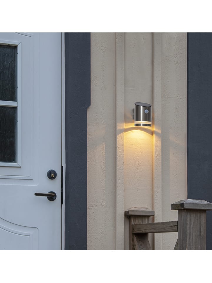 STAR Trading LED-Solar-Edelstahl-Wandleuchte "Venicini" - (B)8,5 x (H)12,5 cm - onesize