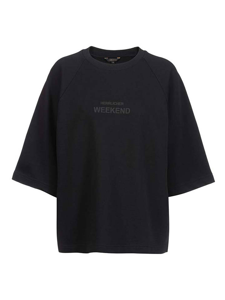 Herrlicher Shirt "Amora" in Schwarz - L