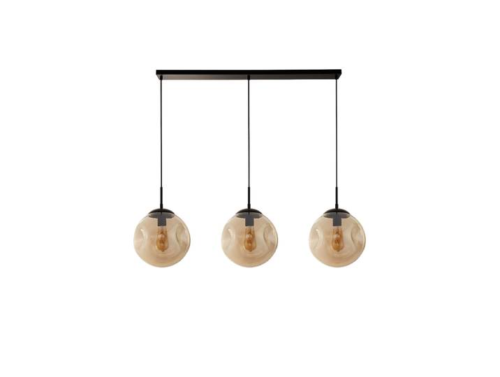 Dimmbare Design Pendellampe „Punch“ Schwarz, Champagne Searchlight