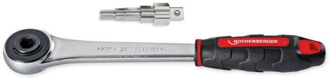 Clé à vannes de radiateur Rothenberger universelle avec cliquet réversible (73297)