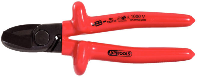 KS Tools Cisaille à main 1000V, 215 mm (117.1259)