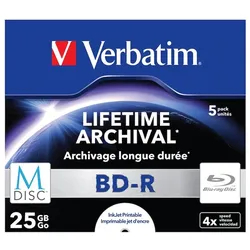 Verbatim 43823 5 Verbatim Blu-ray BD-R 25 GB bedruckbar