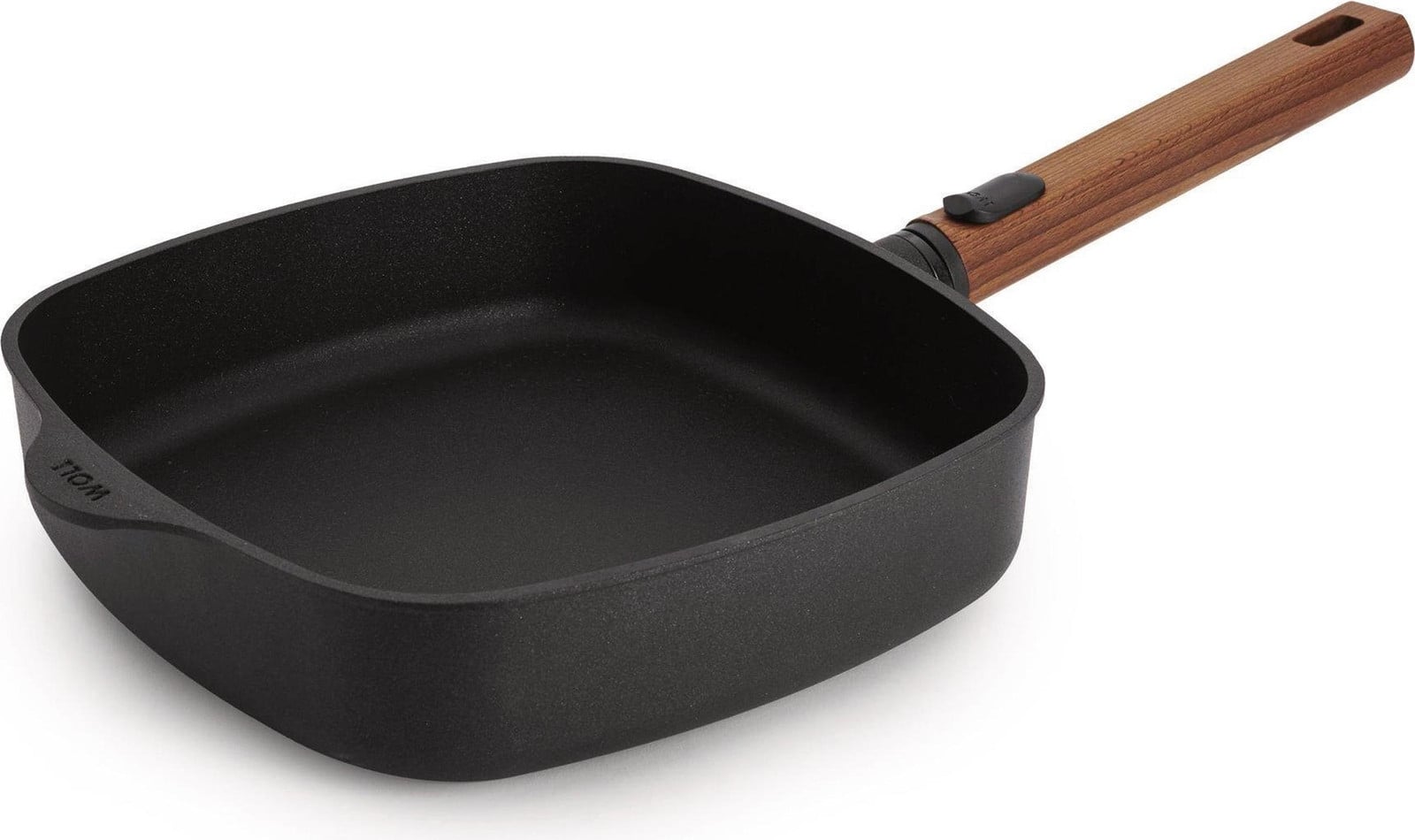 Woll Eco Logic QXR vierkante pan met afneembaar handvat, geschikt voor inductie, 24 x 24 cm, Hoogte: 6 cm