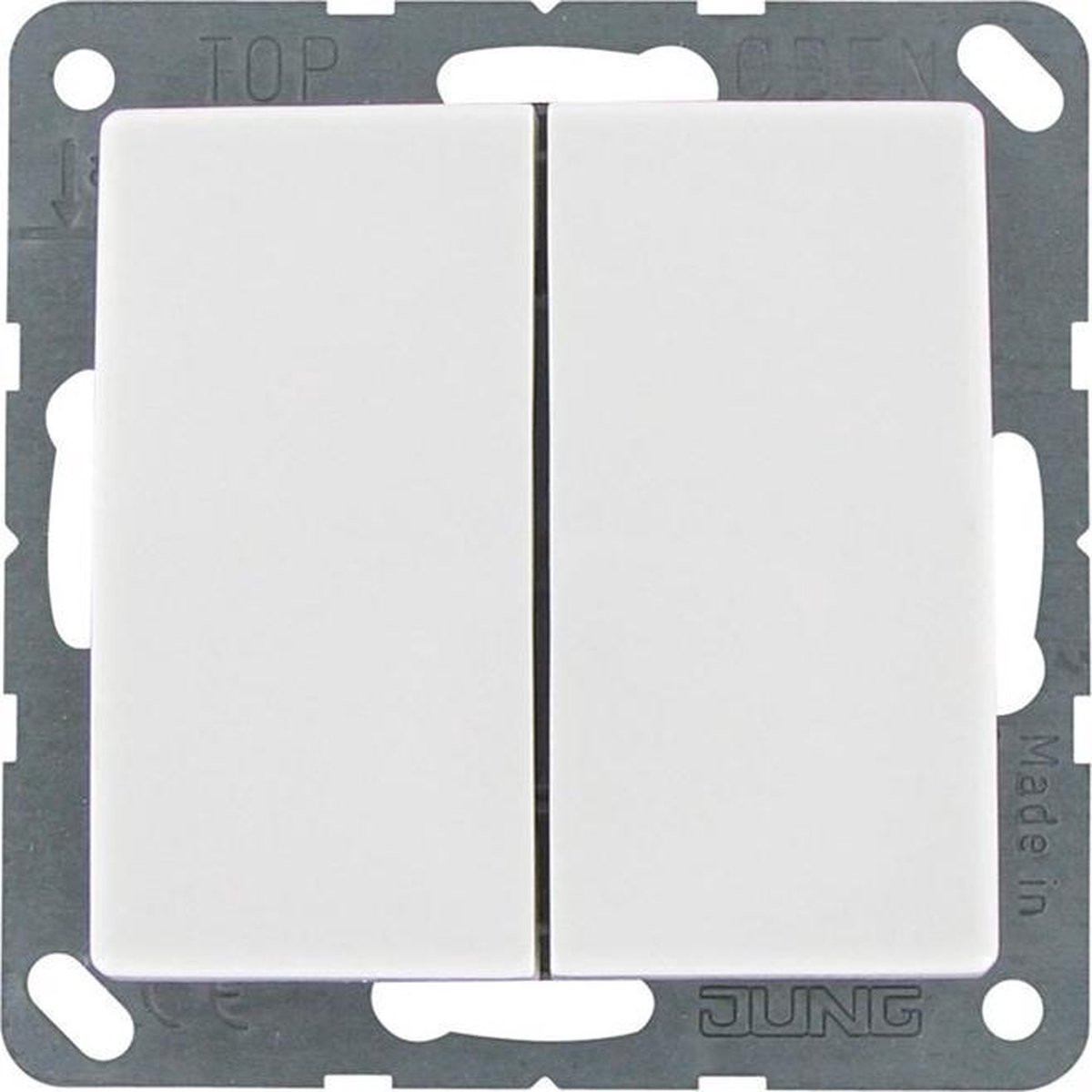 Jung A S500 Serieschakelaar Inbouw Wit
