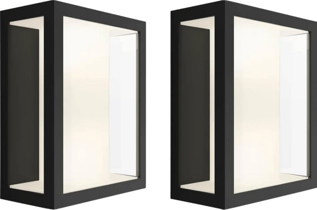 Philips Hue Impress muurlamp White and Color zwart duo pack