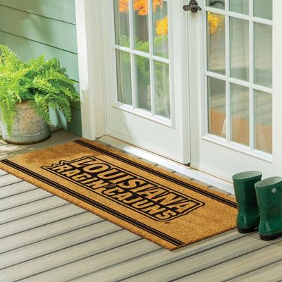 Evergreen University of Louisiana-Lafayette Monochrome Indoor/Outdoor Coir Door Mat