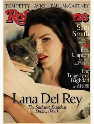 Uplift Treasures Lana Del Rey Canvas Wall Art Poster 5 20x30cm No Frame