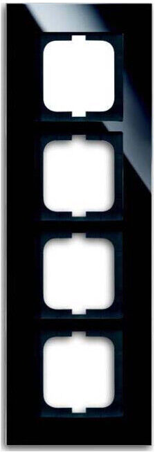 Busch-Jaeger Cadre 4-fach noir, verre 1724-825 (2CKA001754A4325)