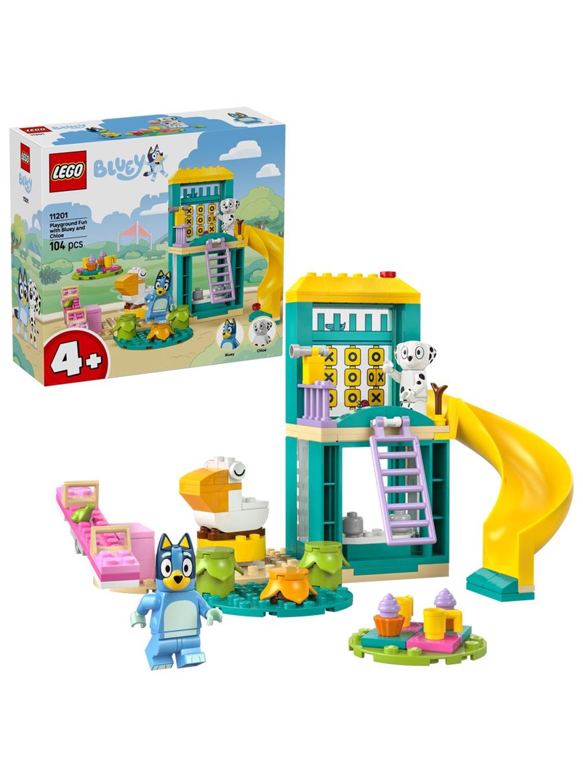 LEGO Bluey 11201 Bluey und Chloe auf dem Spielplatz