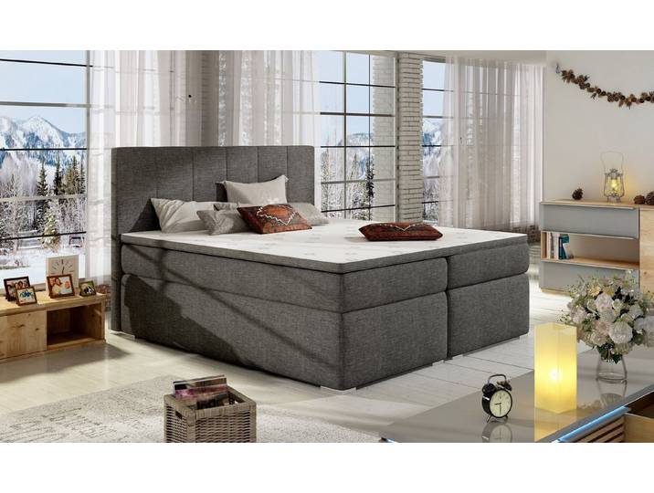 Best for Home Boxspringbett Bolero mit Bettkasten Bonellfederkern inkl. 4 cm Topper (Boxspringbett Set, 140x200 160x200 180x200 cm), Handwerksqualität, TOP Preis-Leistungs-Verhältnis