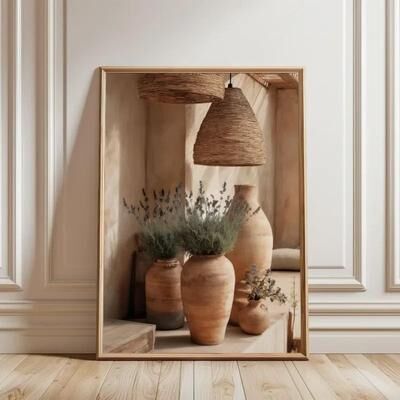 Inspire Select Minimalist Olive Tree Canvas Wall Art Mediterranean Still Life Poster For Natural Home Decor tl1553 19.69 27.56 In