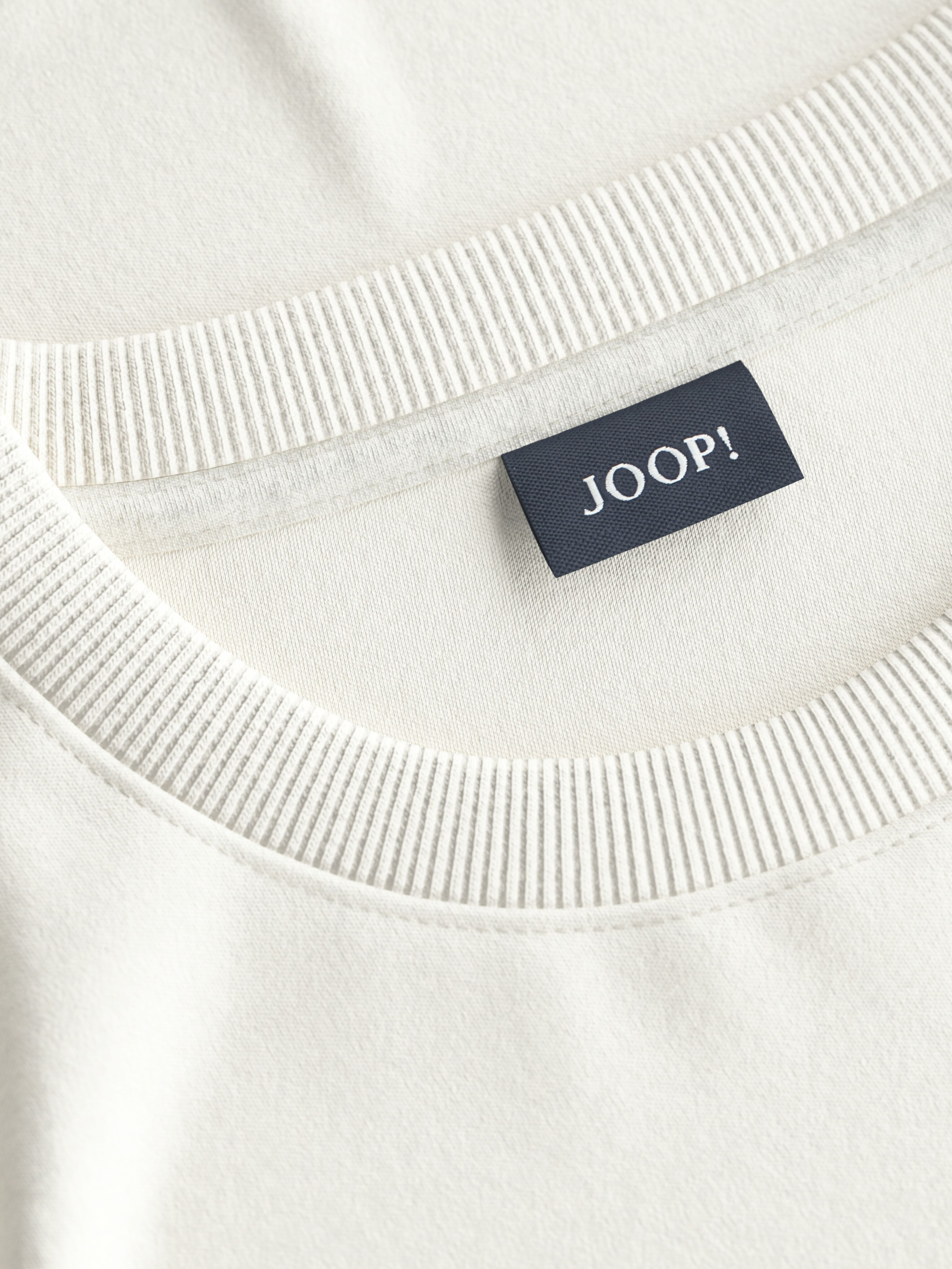 Joop! Langarmshirt JOOP "Pino", Herren, Gr. S, natural, Single Jersey, Obermaterial: 100% Baumwolle, unifarben, normal, Rundhals, Shirts Langarmshirt, reine Baumwolle natural S
