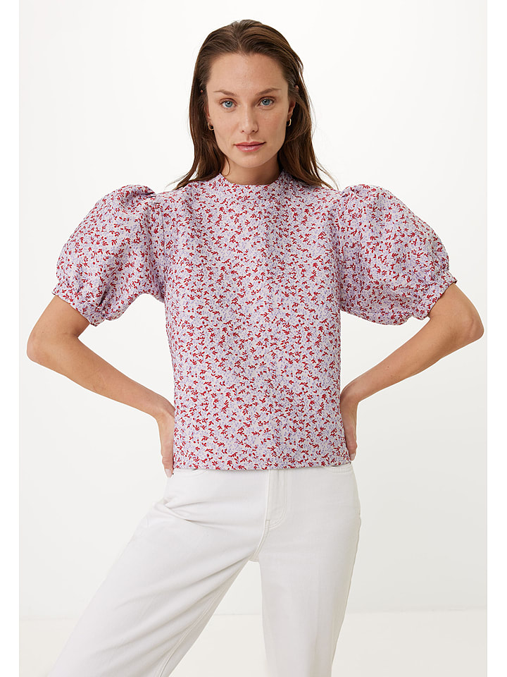 Mexx Bluse in Flieder/ Rot - M