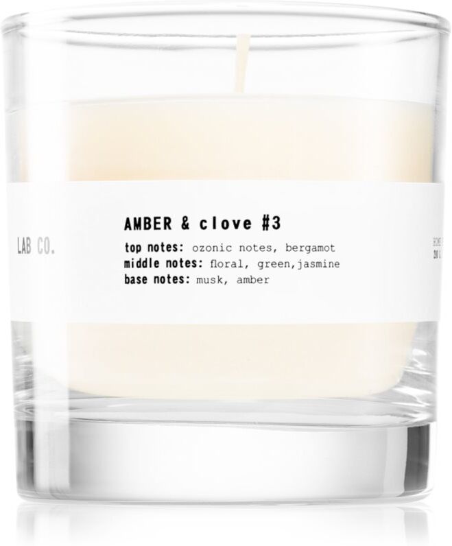The Olphactory Lab Co. Amber & Clove scented candle 200 g