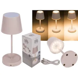 OOTB Rosafarbene Tisch-Lampe mit LED