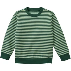 Tchibo - Jako-O geringeltes Kinder-Rundhalssweatshirt - Gr. 116/122 - grün