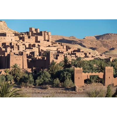 Fototapete PAPERMOON "Alte Stadt", bunt, B:3,5m L:2,6m, Vlies, Tapeten