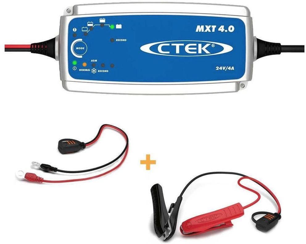 Batterie-Ladegerät CTEK "MXT 4.0", blau (weiß, neutral), Ladegeräte, Batterie-Ladegerät weiß, neutral Einheitsgröße