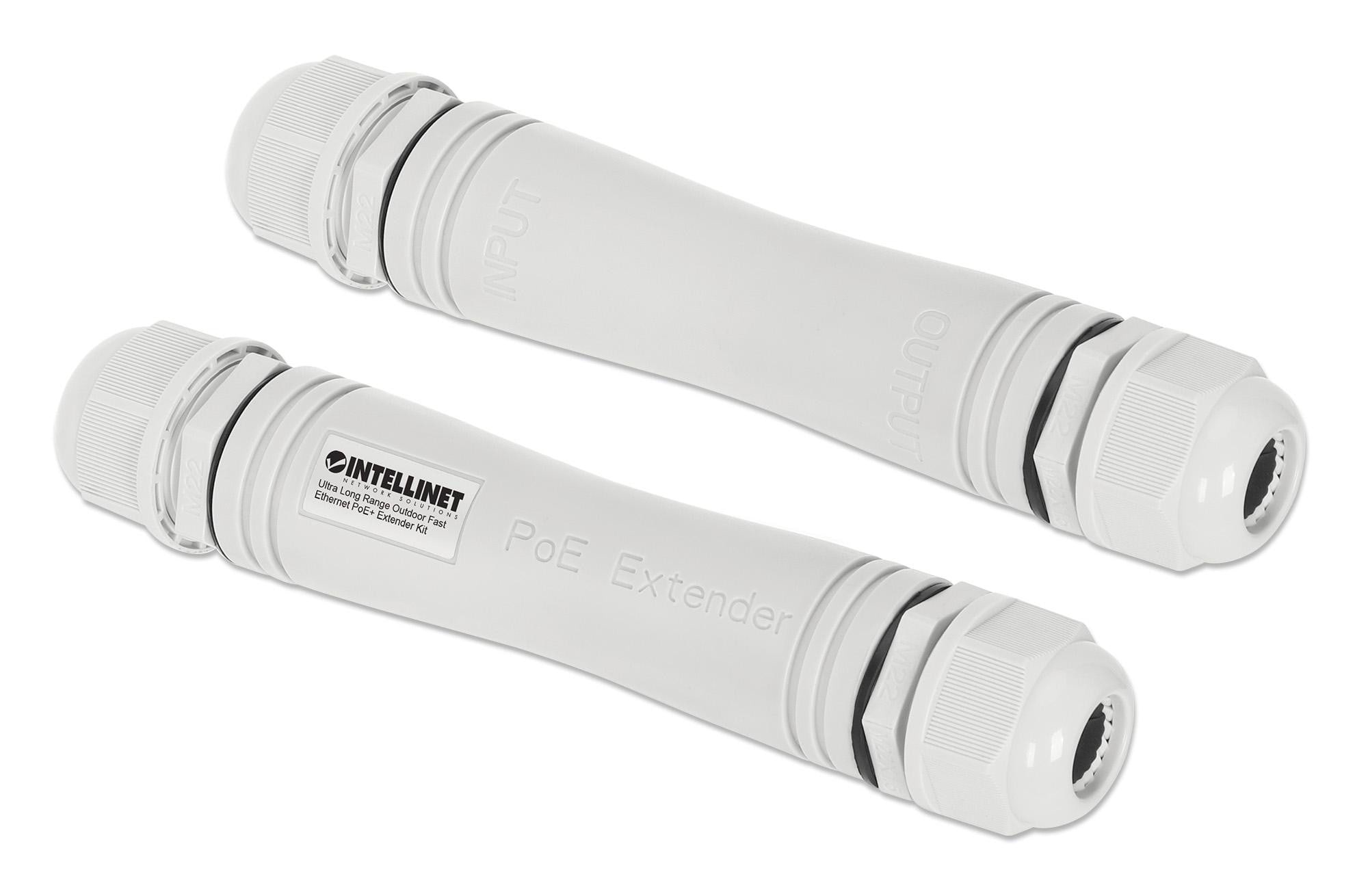 Intellinet Ultra Long Range Outdoor Fast Ethernet PoE+ Extender Set