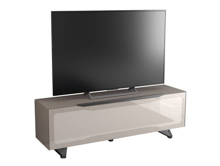 Munari TV-Lowboard RAVENNA, grau, Glas