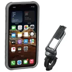 Topeak RideCase für iPhone 13 Pro, Smartphone Halterung, Schwarz, Grau
