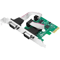 LogiLink PCI Express Karte Schnittstellenkarte 2x Seriell Erweiterungskarte