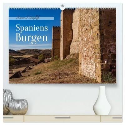 Spaniens Burgen (hochwertiger Premium Wandkalender 2027 DIN A2 quer), Kunstdruck in Hochglanz