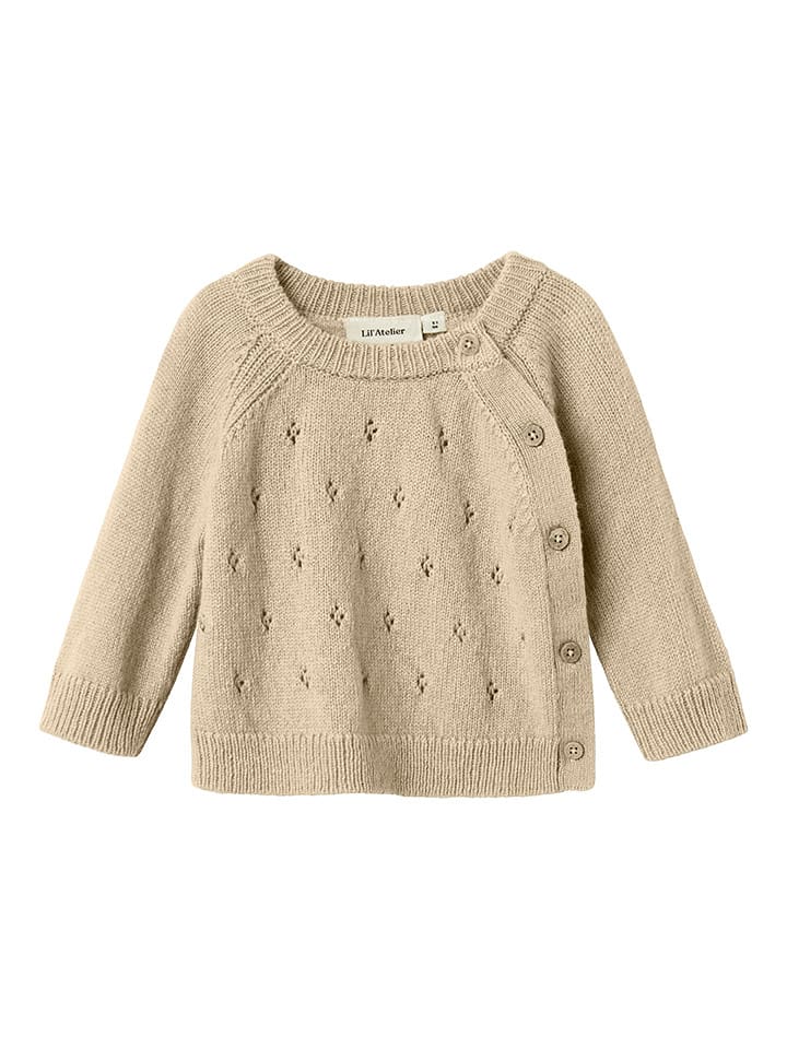 Lil Atelier Cardigan in Beige - 62