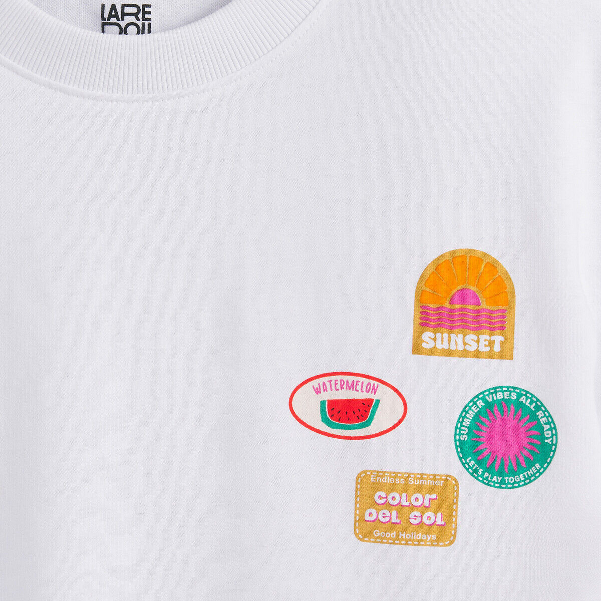 LA REDOUTE COLLECTIONS T-shirt imprimé effet patchs