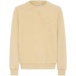 Longpullover BLEND "Sweater BHFactor", Herren, Gr. XL, gelb (starfish), Obermaterial: 100% Baumwolle CO., Pullover Longpullover