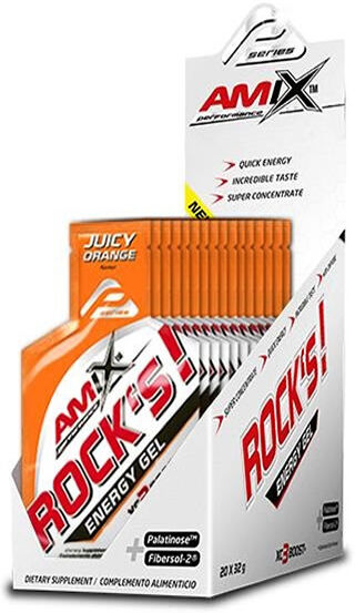 Amix Rock'S Gel ohne Koffein 20 x 32 gr Orange
