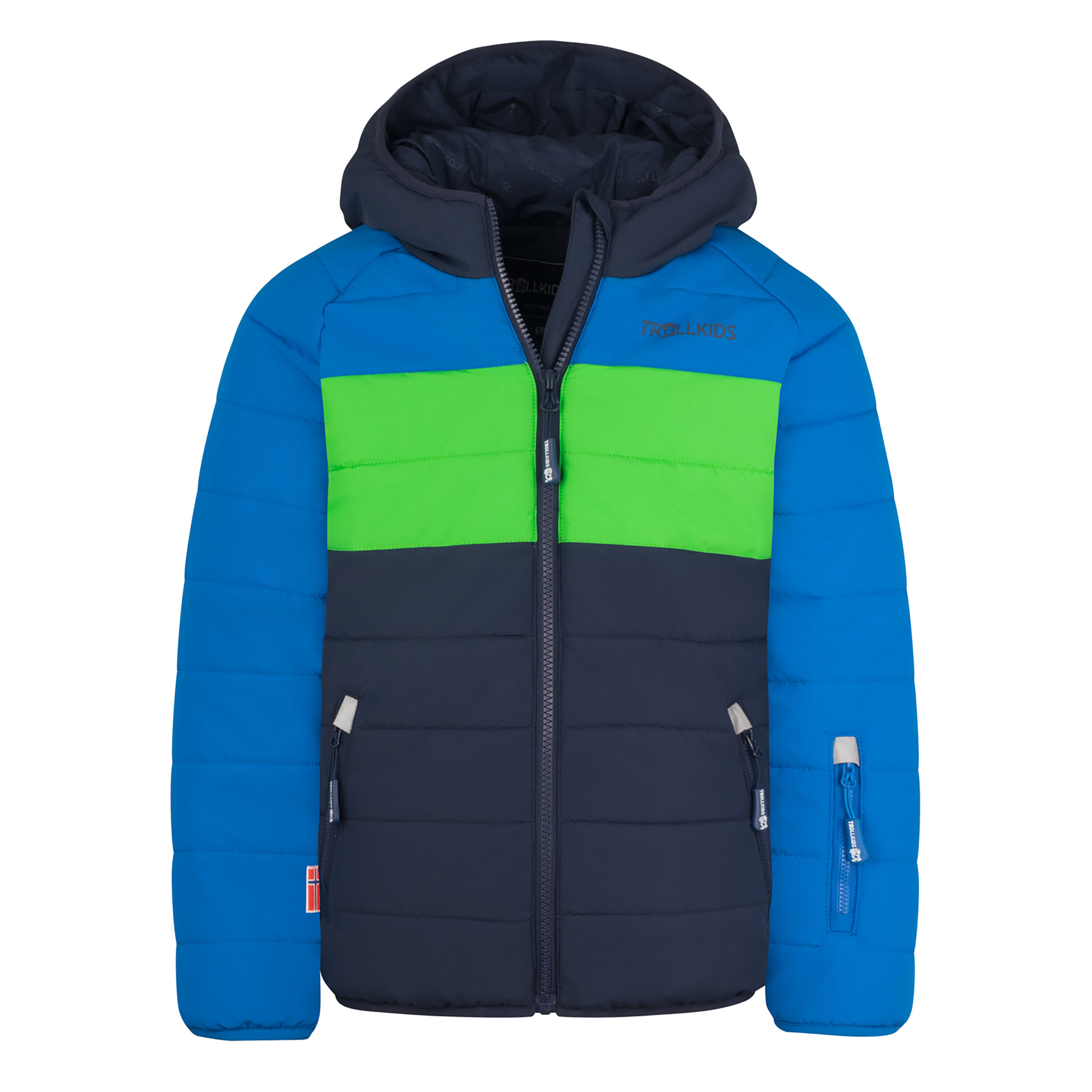 Trollkids Hafjell Snow Pro Kinder Isolationsjacke blau Größe 140 Skifahren Elastisch