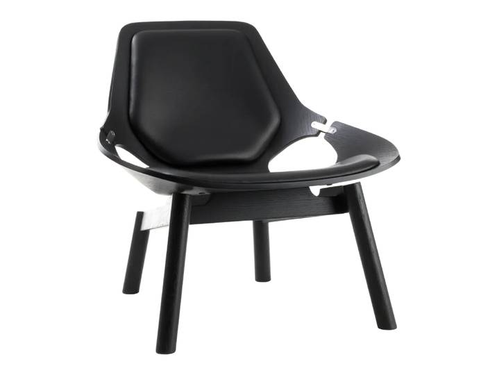 Sessel Surpierre, Atelier Pfister, schwarz, Leder