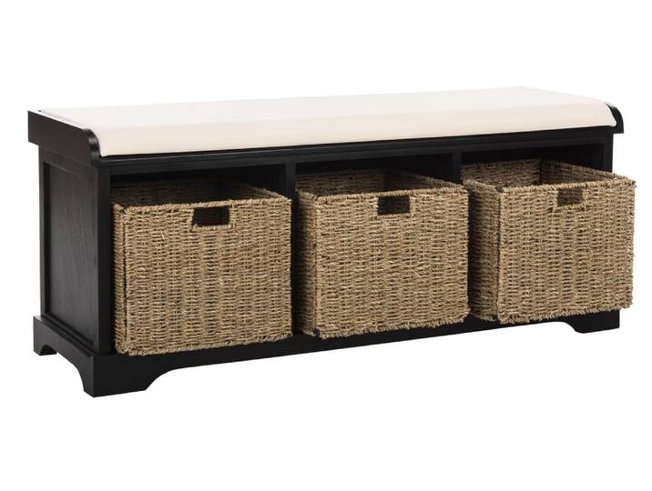 Banc en bois de pin noir