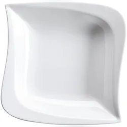 MÄSER Teller tief 21,3 cm, Serie LA MUSICA, Weiß, 6er Set, 576026