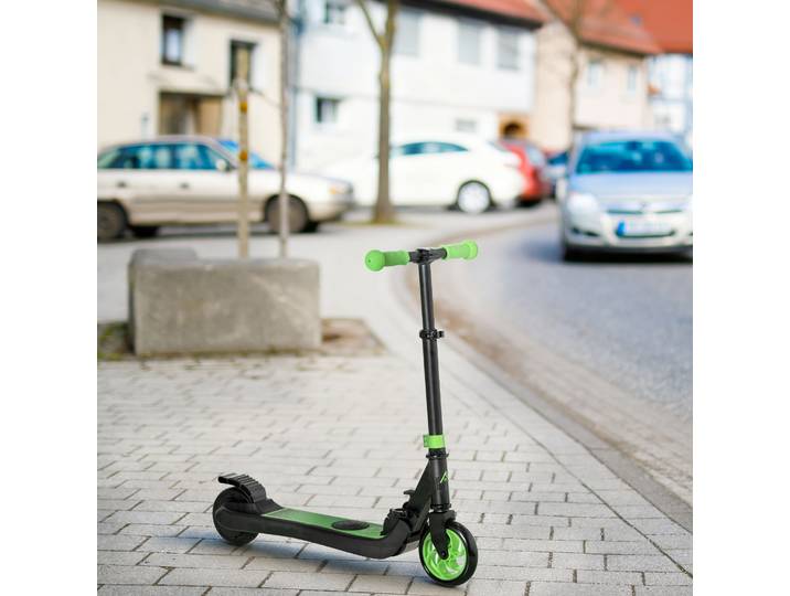HOMCOM Trottinette Électrique Enfants 6+ Pliable 8 km/h Vert