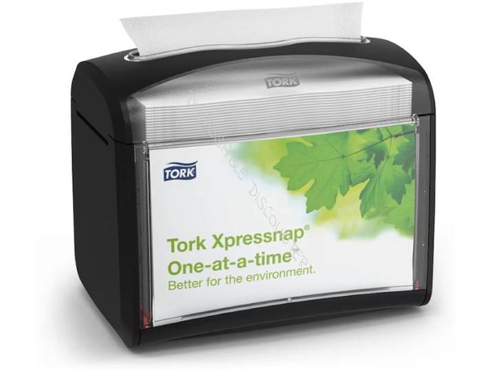 Tork 272611 Xpressnap Tabletop\, dispenser zwart N4 Signature Line (272611)