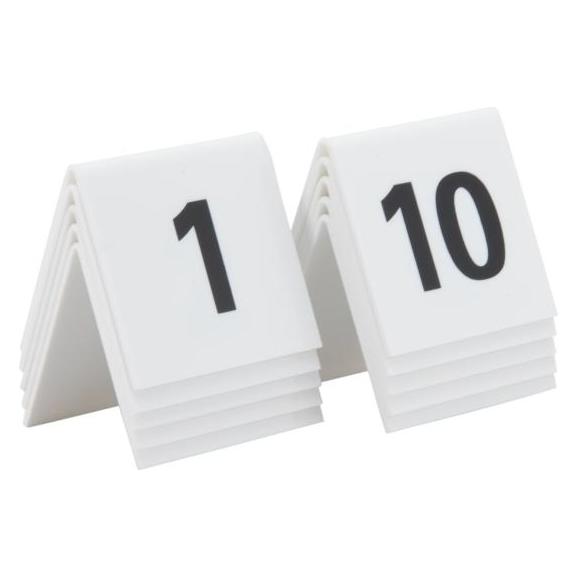 Securit Tischnummernset 1 - 10 (TN-1-10-WT)