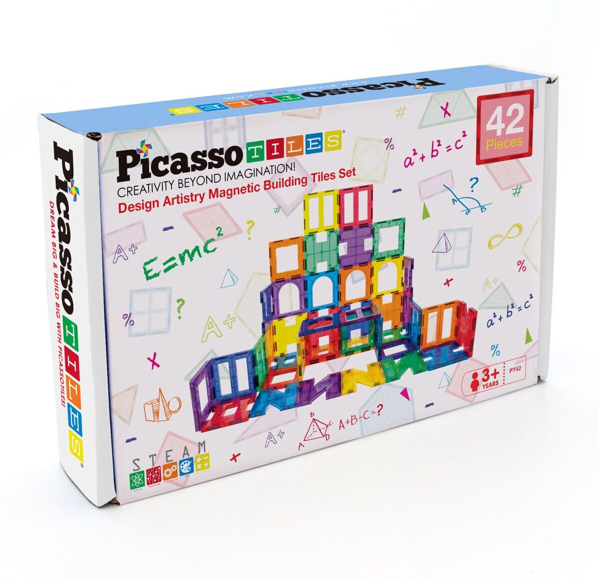 Picasso Tiles - Artistry Magnetic Tiles set (42 pcs) (PT42)