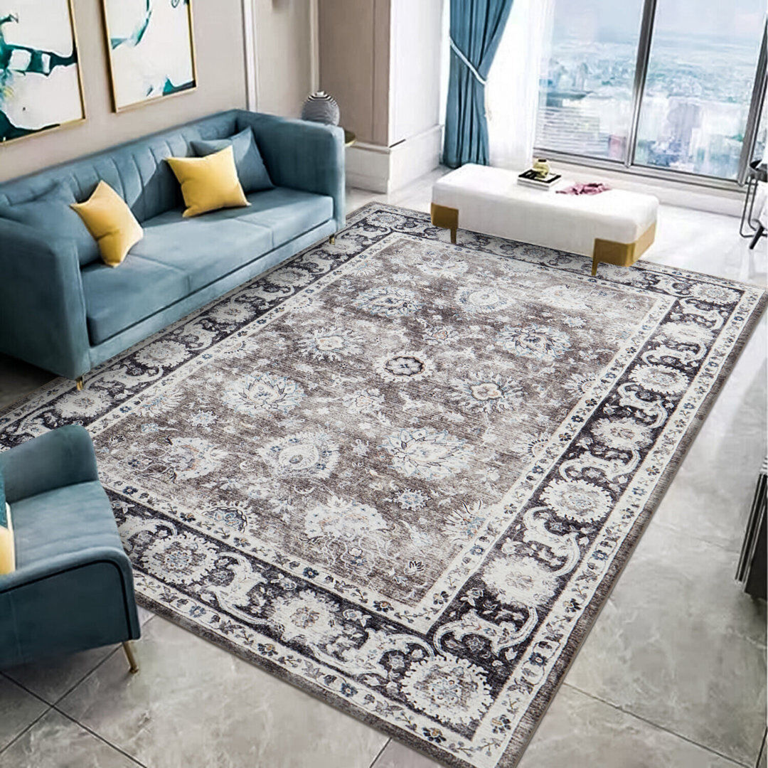 Latitude Vive Carlisha Rectangle Oriental Indoor / Outdoor Area Rug Brown;Gray;HARMONY Rectangle 160 x 230cm