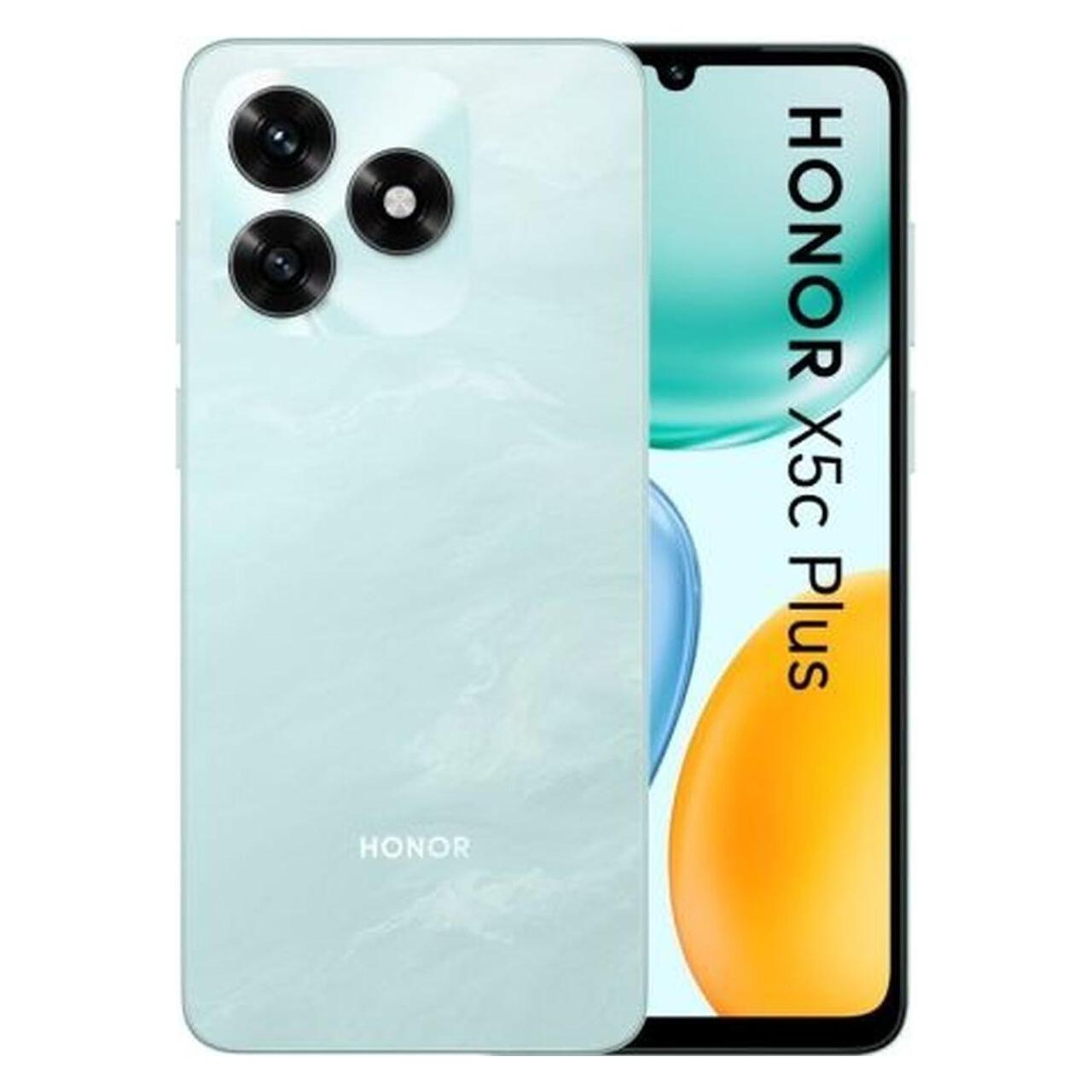 Honor X5c Plus Phone, 128GB/4GB, Ocean Cyan (128 GB, Green, Ocean Cyan, Türkis, 6.74", Dual SIM, 4G) (5109BYFJ)
