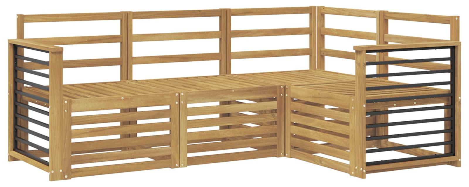 Sofa-Kissen, 4 Stück, Weiß, 187,5 x 128,5 x 73 cm