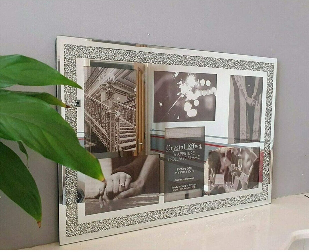 Fairmont Park Nessie Silver Glass Collage Picture Frame Silver