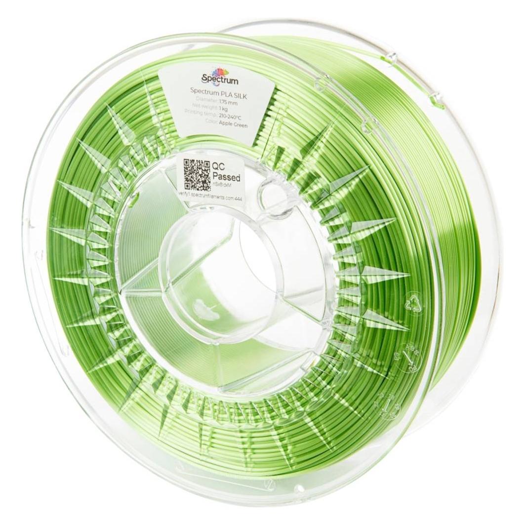 Spectrum Filament SILK PLA 1.75mm Apple Green 1kg (PLA, 1435 g, 1.75 mm) (80511)
