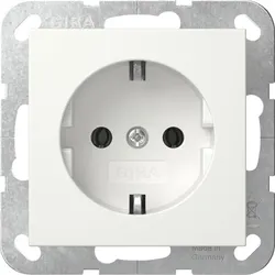 Gira SCHUKO-Steckdose 16A 250V System 55 Reinweiß seidenmatt